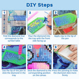 TOSTOG Turtle Diamond Art Kits for Adults, DIY Starfish Diamond Paintings Kits for Adults Beginner, Full Drill Beach Diamond Paintings Kit, Cute Turtles Gem Painting Wall Art Decoration 12 * 12 Inch. TOSTOG