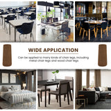 48 Pcs Brown Premium Chair Leg Socks Protectors for Hardwood Floors - Not Falling Off - Easy to Put On - Fits Round and Square Legs - High Elastic Bar Stool Leg Covers - Furniture Pads for All Shapes IAMZAY