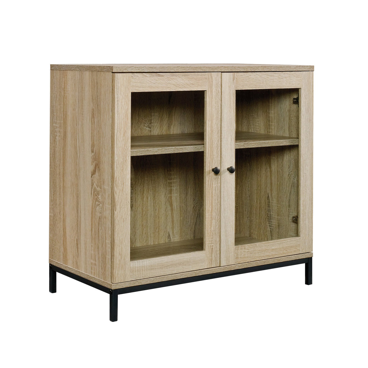 Sauder 420035 North Avenue Display Cabinet, For TVs up to 32", Charter Oak finish Sauder