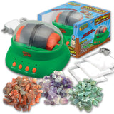 Nature Bound Starter Rock Tumbler Kit for Kids– Includes Rough Gemstones, Polishing Grits, Jewelry Fastenings, and Instructions – Great STEM Science Kit for The Future Geologist, Boys & Girls Ages 8+ Nature Bound