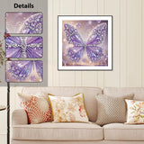 Aestalrcus Butterfly Diamond Art Kits for Adults, Butterfly Special Shape Diamond Painting Kits for Adults, DIY Gem Art Crystal Rhinestones for Gift Home Wall Decor 12x12 Inch Aestalrcus