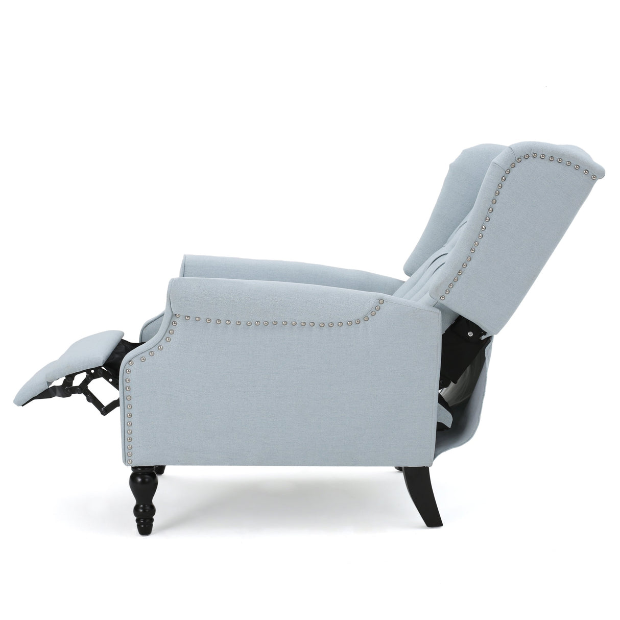 Christopher Knight Home Walter Fabric Recliner, Light Sky Dimensions: 34.75”D x 28.00”W x 41.25”H GDFStudio