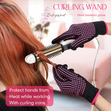 Riyiper 6 Pack Heat Resistant Gloves for Sublimation, Heat Gloves for Sublimation with Silicone Bumps, Heat Resistant Work Gloves for Hair Styling, Universal Fit Size Riyiper