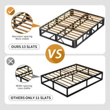 MAF Queen Box Spring 10 Inch High Profile Box Spring for Queen Bed, Queen Size Bed Base 3500 lbs Black Heavy Duty Metal Mattress Foundation with Easy Clean Cover, Easy Assembly MAF