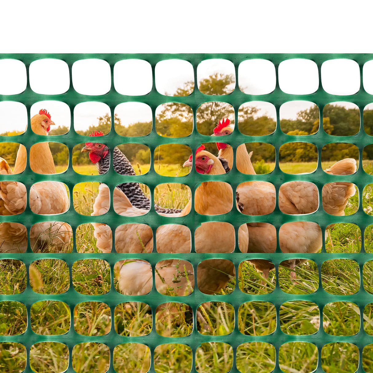 DOEWORKS Safety Fence, 4 x 100 FT Green Plastic Mesh Fence Roll Barrier Netting for Construction Fencing Animal Fencing Garden Fencing and Event Fencing DOEWORKS