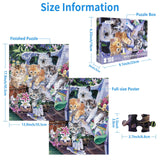 100 Piece Puzzles for Kids Cat Puzzles 100 Piece Puzzles for Adults, Cute Kitten Group Puzzles 100 Pieces for Adults, 100 Piece Seniors Puzzles Kids Puzzles Perfect Gardening Buddies 100 Piece Puzzle CHengQiSM