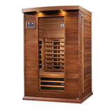DYNAMIC SAUNAS Maxxus MX-M206-01 2-Person Full Spectrum Near Zero EMF (Under 2MG) FAR Infrared Sauna (Canadian Clear Red Cedar) Curb Side Delivery DYNAMIC SAUNAS