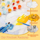 VNUIEHG Paint Your Passion Premium Paint-by-Numbers Kit for Artists, Chinese Traditional Landscape Garden, 40x50cm, Without Frame VNUIEHG