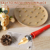 Wood Burning Tip Set, 26 Letters Wood Burning Tip Kit Copper Letter Number Soldering Iron Stencils DIY Embossing Carving Head Tools Wood Burning Set for DIY Embossing and Carving Crafts Wood Burning ZLHETWT