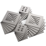 WelderElite 24-Piece Steel Welding Practice Coupons, 17 Gauge Thickness, Ideal for Beginners, Comprehensive Skill Enhancement Training Kit WelderElite