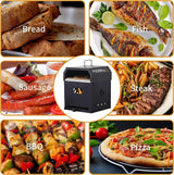 PIZZELLO Outdoor Pizza Oven 4 in 1 Wood Fired 2-Layer Detachable Outside Ovens With Pizza Stone, Pizza Peel, Cover, Cooking Grill Grate, Pizzello Gusto PIZZELLO