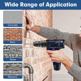 17Pcs Rotary Hammer Drill Bits and Chisel Set - SDS-Plus Carbide-Tipped Drill Bits and Chisels with Storage Case - Tools for Concrete Brick Stone and Other Masonry Construction Materials YOSIGHT