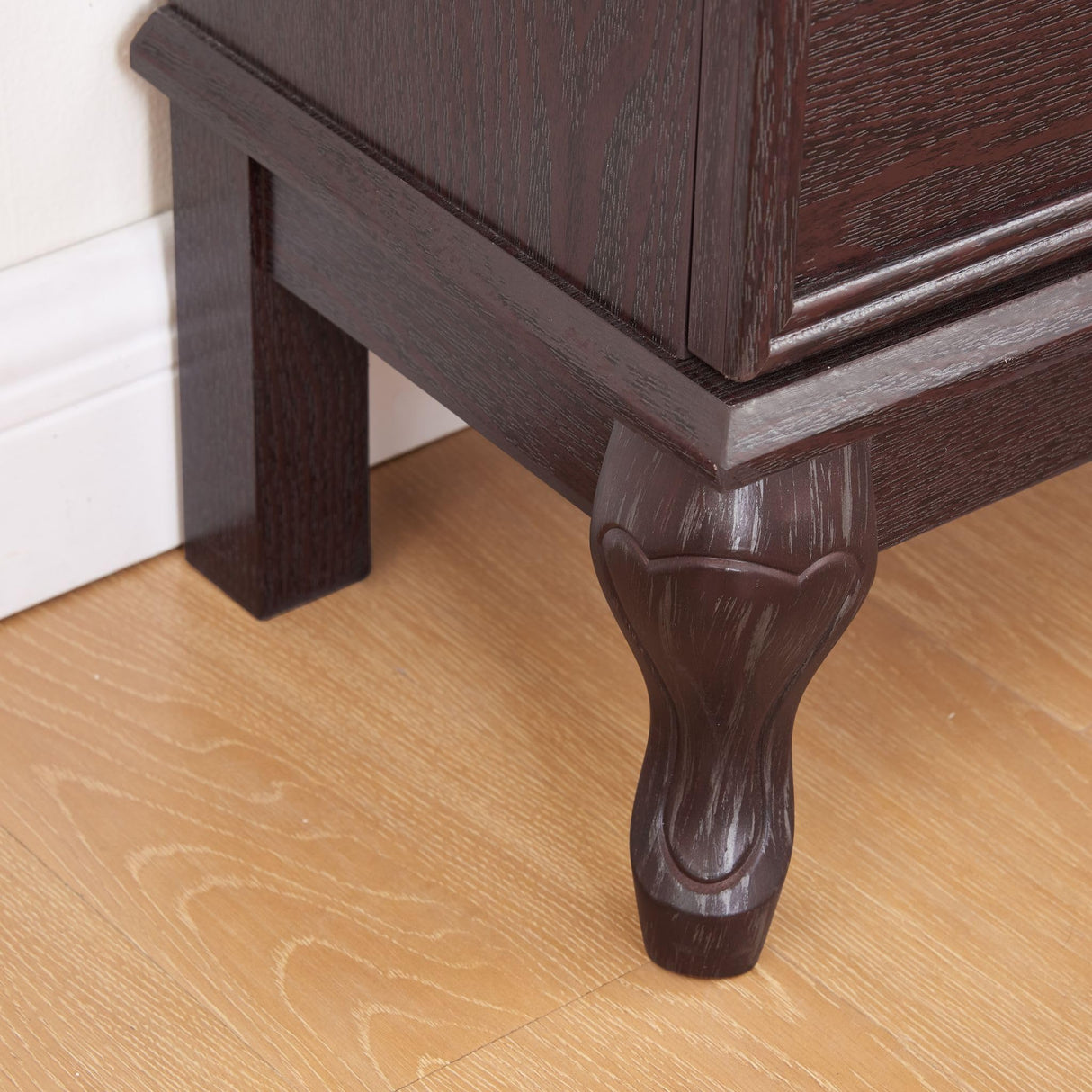 Eyisean Glass Display Cabinet, 52" H Curio Cabinet with Adjustable Shelves and Mirrored Back Panel, China Cabinet with Light Bulb inclued, Rack for Living Room Storage (Dark Cherry) Eyisean