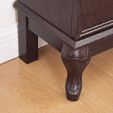 Eyisean Glass Display Cabinet, 52" H Curio Cabinet with Adjustable Shelves and Mirrored Back Panel, China Cabinet with Light Bulb inclued, Rack for Living Room Storage (Dark Cherry) Eyisean