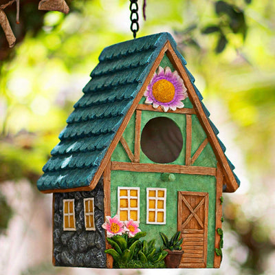 Bird Houses for Outside Clearance Hanging Birdhouses for Outdoors Bluebird Houses for Outside Nesting Box for Bird Lovers Tree Swallow Bird Finch Wild Birds Wren Chickadee1