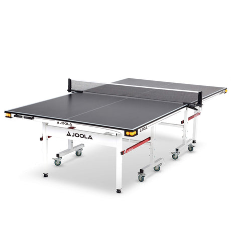 JOOLA Rally TL Professional MDF Indoor Ping Pong Table w/ Quick Clamp Table Tennis Net & Post Set - 10 Minute Easy Assembly - Corner Ball Holders - Tournament Quality - Includes Playback Mode JOOLA