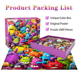 Jigsaw Puzzles for Adults 1000 Piece Puzzle for Adults 1000 Pieces Puzzle 1000 Pieces-Crazy Colorful Monsters HUADADA