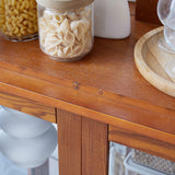 Eyisean Lighted Glass Display Cabinet, 71" Curio Cabinet with Adjustable Glass Shelves Vintage, Light Bulb Included, Curio Storage Cabinet with 6 Shelves for Living Room (Oak) Eyisean