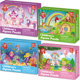 4 Packs 100Pcs Transportation Puzzles for Kids Ages 4-6 Construction Vehicle Jigsaw Puzzles Xmas Party Supplies Traffic Car Toddlers Puzzle Brain Teaser Game Gift for Boys Girls ZOIIWA