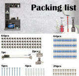 Pmnianhua Floating Desk,Wall Mounted Desk Folding,Hidden Pull Down Desk,Space Saving Desk,Folding Wall Desk for Small Space Apartment Bedroom(Dark Grey) Pmnianhua