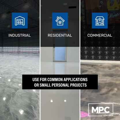 MPC-100 3-Gallon Floor-and-Countertop Epoxy-Resin Kit, Includes 20-Inch Squeegee Trowel, 18-Inch Roller, 18-Inch Roller Frame, and Spiked Shoes - WoodArtSupply