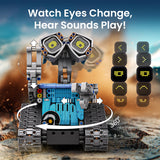 Sillbird Robot Building Kit with Remote Control STEM Gifts for Kids Age 8-12, Coding Robotics Technic Toy Set for Boys' Birthday, Buildable 5-in-1 Models with 435 Pieces Sillbird