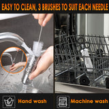 Njek Stainless Steel Meat Flavor Injector Kit, 2-oz Large Capacity with 3 Professional Needles, Marinade and Seasoning Injector Syringe for Beef, Turkey, Brisket, Sturdy and Heavy-duty for BBQ Grill Njek