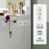 DWVO Vanity Desk with Mirror, Large Makeup Table with Power Outlets, 11 LED Bulbs, 3 Adjustable Light Modes, 4 Drawers and Built-in Shelves, Hollywood Dressing Vanity Desk Set for Bedroom, White DWVO