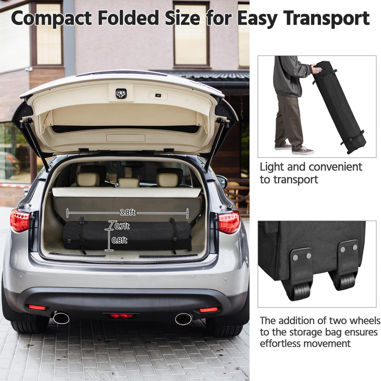 Yaheetech 10x10 Pop Up Canopy Tent with Vent, Easy Set Up Tent, Instant Sun Shelter Canopy with Wheeled Bag, 4 Sandbags, 12 Stakes & 4 Ropes, for Parties, Beach, Outdoor, White Yaheetech