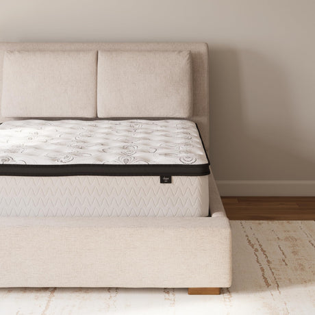 Signature Design by Ashley California King Size Chime 12 Inch Medium Firm Hybrid Mattress with Cooling Gel Memory Foam Signature Design by Ashley