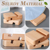 Cinnvoice 10 Pcs Embroidery Hoop Display Embroidery Hoop Wooden Base Holder Embroidery Cross Stitch Stand Decor Embroidery Frames Display Stand for Embroidery Cross Stitch Hoop Accessories Decor Cinnvoice