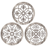 Blulu 3 Pieces Thicken Rustic Wall Decor Farmhouse Wall Art Decor Wood Hanging Decoration for Living Room Bedroom Home Indoor Outdoor Office(Popular Style) Blulu