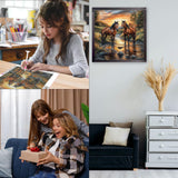 CEOVR Horse Diamond Art Kits for Adults, 5D DIY Full Drill Diamond Painting Dots Gem Art, Adult Crafts Kits Arts and Crafts, Wall Decor for Home Office, 12x12inch CEOVR