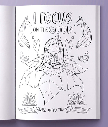 Hey Girl! A Unicorn Coloring Book for Girls: To Develop Gratitude and Mindfulness through Positive Affirmations BRIRILINE