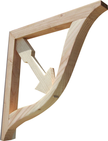 SamsGazebos Designer Wood Corbels, 2-Pack, 16" x 16" x 1-7/16", Cupid's Arrow SamsGazebos