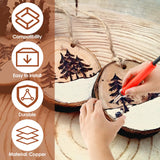 Wood Burning Tip Set, 26 Letters Wood Burning Tip Kit Copper Letter Number Soldering Iron Stencils DIY Embossing Carving Head Tools Wood Burning Set for DIY Embossing and Carving Crafts Wood Burning ZLHETWT