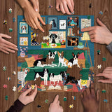 Dog Puzzles for Adults 1000 Pieces, Animal Puppy Puzzle Modern Art Puzzle, Dog Jigsaw Puzzle as Funny Home Decor, Challenging Puzzles for Adults PICKFORU