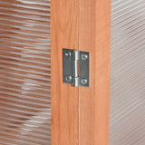 Outsunny Wooden Cold Frame Small Mini Greenhouse Cabinet for Outdoor and Indoor, 30" L x 24" W x 44" H, Natural Outsunny