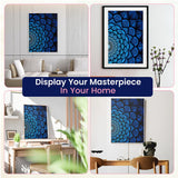 Modern Merch Mandala Diamond Art Kits for Adults, Blue and Black Pattern 5D Diamond Painting for Adults, DIY Mandala Wall Art, Cross Stitch Pattern Gem Art, Full Round Drill 12x16 Modern Merch