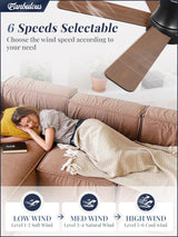 Fanbulous 42 Inch Ceiling Fans with Lights and Remote,Outdoor Indoor Modern Flush Mount Ceiling Fan with 3CCT 6-Speed Quiet DC Motor,Black Small Low Profile Ceiling Fan for Bedroom Living Room Office Fanbulous