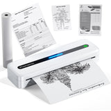 Phomemo M832 Portable Printers Wireless for Travel, Upgrade Bluetooth Thermal Printer, No Ink Printer Support 8.5'' x 11'' Letter & A4 Thermal Roll Paper, Compatible with Phone & Laptop Phomemo