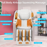 MassaMAX A305 Massage Chair Full Body, Zero Gravity, 53.15" SL-Track Shiatsu Massage Recliner Chair with Heat, AI Voice Control, Body Scan and Calfrest Extension, 15 Modes, Fully Assembled, Golden MassaMAX