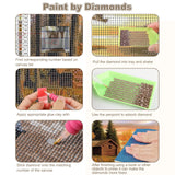CEOVR Deer Diamond Painting Kits, 5D Full Drill Animal Diamond Art Kits for Adults Landscape Crystal Gem Art, Adult Crafts Kits Arts and Crafts, Wall Decor for Home Office 12x16inch CEOVR