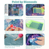 CEOVR Waterfall Diamond Painting Kits for Adults, Crystal Mountain Landscape Diamond Art Dots 5D Full Drill DIY Beginner Gem Art, Adult Crafts Kits Arts and Crafts, Wall Decor for Home Office 12x16in CEOVR