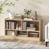 IFANNY 5 Cube Bookcase, 2 Tier Bookshelf Organizer w/Open Compartments, Horizontal Wood Bookshelves & Bookcases with Storage, Modern Book Shelf for Bedroom, Living Room, Play Room (Natural) Generic