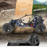 Mould King RC Off-Road Building Car Toys, 515 Pieces Building Blocks Lightning Climbing Car Model with Motors (Remote Control and APP Control), Intelligent Building Kits for Boys Mould King