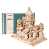 RUIFAM 3D Wooden Puzzles DIY Mechanical Wooden Wide Model Kit 1000 Pcs 3D Puzzles for Adults Teens 14+Years Puzzle Enthusiasts Box Clockwork Enchanted Castle RUIFAM