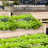 VIVOSUN 3-Tier Wooden Raised Garden Bed, 48 x 48 x 21 Inches, Outdoor Wood Planter Kit for Plants, Herbs, and Vegetables for Garden, Patio, Balcony, Backyard and Outdoors VIVOSUN