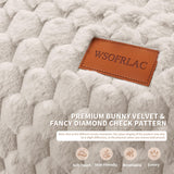 WSOFRLAC Bean Bag Chair with Ottoman, Modern Giant Bean Bag Couch Sofa with Footstool, Lounge Large Bean Bag Chairs for Adults Teens, Comfy Faux Fur Reading Chair for Bedroom, Living Room WSOFRLAC