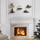 Sorbus Square Floating Shelf for Wall - 4 Small Shelves with Invisible Mounting Brackets for Living Room Decor, Bedroom, Bathroom Decor, Home & Kitchen - 9" Wall Shelf to Display Photos Trophies Sorbus